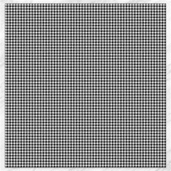 Soot Black And White Handpainted Houndstooth Check Watercolor Pattern Canvas 12  X 12  by PodArtist