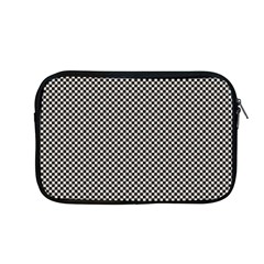 Small Black And White Watercolor Checkerboard Chess Apple Macbook Pro 13  Zipper Case by PodArtist