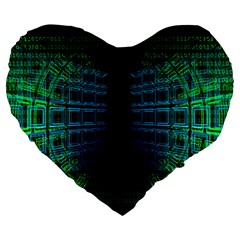 Technology-artificial-intelligence Large 19  Premium Heart Shape Cushions by Jancukart
