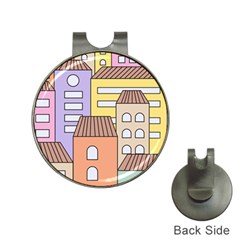 Houses City Architecture Building Hat Clips With Golf Markers by Sapixe