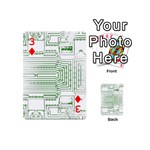 Circuit Board Playing Cards 54 Designs (Mini) Front - Diamond3
