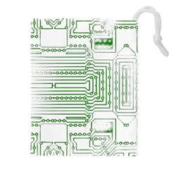 Circuit Board Drawstring Pouch (5xl) by Sapixe