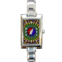 Grateful Dead Rectangle Italian Charm Watch by Jancukart