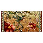 Flower Cubism Mosaic Vintage Banner and Sign 4  x 2  Front