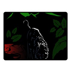 Nature Night Foliage Mountains Fleece Blanket (small) by Amaryn4rt