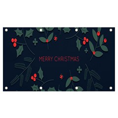 Merry Christmas Holiday Pattern  Banner And Sign 7  X 4  by artworkshop