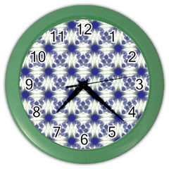 Background Pattern Texture Design Color Wall Clock by Wegoenart