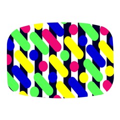 Illustration Geometric Form Circle Line Pattern Mini Square Pill Box by Wegoenart