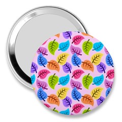 Pattern Illustration Background Abstract Leaves To Dye 3  Handbag Mirrors by Wegoenart