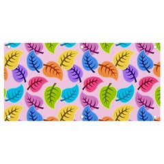 Pattern Illustration Background Abstract Leaves To Dye Banner And Sign 4  X 2  by Wegoenart