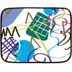 Abstract Pattern Double Sided Fleece Blanket (mini)  by Wegoenart