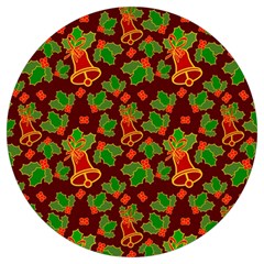 Illustration Christmas Xmas Pattern Round Trivet by Wegoenart