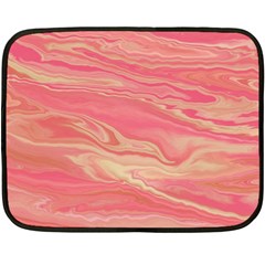 Illustration Graphic Pattern Texrure Pink Maeble Fleece Blanket (mini) by Wegoenart