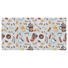 Coffee Coffeemania Caffeine Pattern Banner And Sign 4  X 2  by Wegoenart