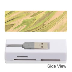 Green Pattern Texture Marble Memory Card Reader (stick) by Wegoenart