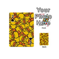 Illustration Duck Cartoon Background Pattern Playing Cards 54 Designs (mini) by Wegoenart