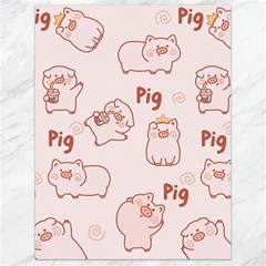 Pig Cartoon Background Pattern Canvas 18  X 24  by Sudhe