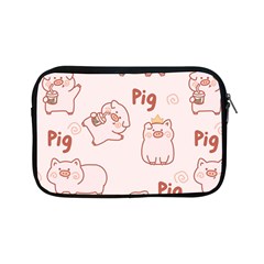 Pig Cartoon Background Pattern Apple Ipad Mini Zipper Cases by Sudhe