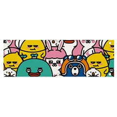 Illustration Animals Cartoon Background Pattern Banner And Sign 6  X 2  by Sudhe