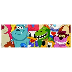 Illustration Cartoon Character Animal Cute Banner And Sign 9  X 3  by Sudhe