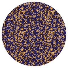 Pattern Illustration Spiral Pattern Texture Fractal Round Trivet by Amaryn4rt