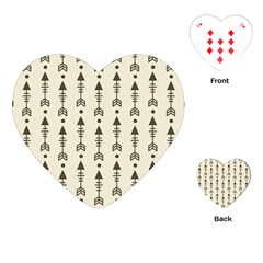 Black And Grey Arrows Playing Cards Single Design (heart) by ConteMonfrey