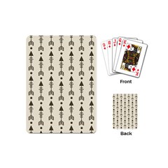 Black And Grey Arrows Playing Cards Single Design (mini) by ConteMonfrey
