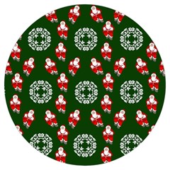 Xmas Christmas Background Round Trivet by danenraven