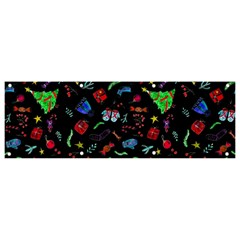 Happy New Year Christmas Xmast Background Banner And Sign 9  X 3  by danenraven