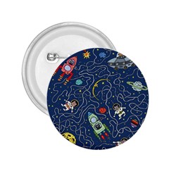 Illustration Cat Space Astronaut Rocket Maze 2 25  Buttons by Ravend