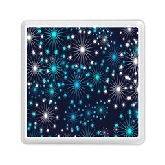 Abstract Pattern Snowflakes Memory Card Reader (square) by artworkshop