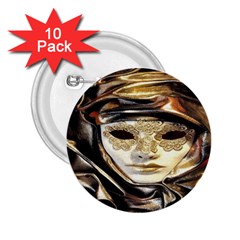 Artistic Venetian Mask 2 25  Buttons (10 Pack)  by ConteMonfrey
