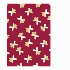 Gold Gingerbread Man Burgundy Small Garden Flag (two Sides) by TetiBright