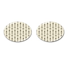 Black And Grey Arrow   Cufflinks (oval) by ConteMonfreyShop