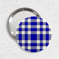 Blue Plaids Bic Big Plaids 2 25  Handbag Mirrors by ConteMonfrey