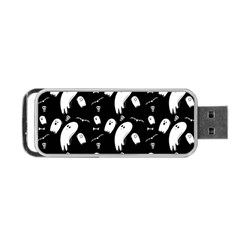 Ghost Background Halloween Portable Usb Flash (one Side) by Wegoenart