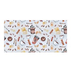 Coffee Coffeemania Caffeine Satin Wrap 35  X 70  by Wegoenart