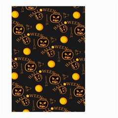 Halloween Background Pattern Small Garden Flag (two Sides) by Ravend