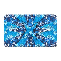 Christmas-background-pattern Magnet (rectangular) by Wegoenart