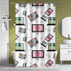 Computer Technology Communication Shower Curtain 48  X 72  (small)  by Wegoenart