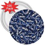 Butterflies Motif Collage Pattern 3  Buttons (100 pack)  Front