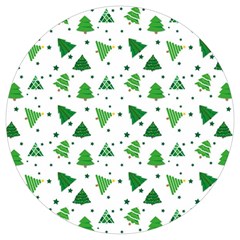 Christmas Tree Pattern Design Round Trivet by Wegoenart