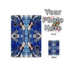 Cobalt on gold symmetry Playing Cards 54 Designs (Mini) Front - SpadeJ