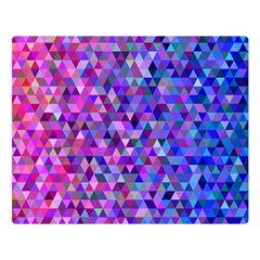 Abstract Triangle Tile Mosaic Pattern Double Sided Flano Blanket (large)  by danenraven