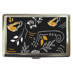 Leaves Coffee Digital Paper Cup Cigarette Money Case by Wegoenart