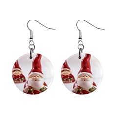 Christmas Figures 5 Mini Button Earrings by artworkshop