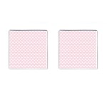 Little Clouds Pattern Pink Cufflinks (Square) Front(Pair)