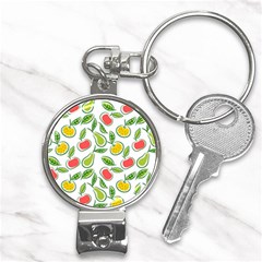 Fruit Fruits Food Illustration Background Pattern Nail Clippers Key Chain by Ravend