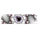 Mandelbrot Fractal Background Template Circle Oblong Satin Scarf (16  x 60 ) Front