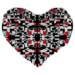 A-new-light Large 19  Premium Flano Heart Shape Cushions by DECOMARKLLC